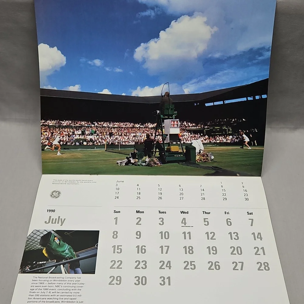 1990 GE General Electric Calender